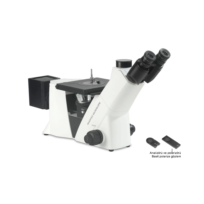 MDS400 Trinoküler İnvert Metal Mikroskop LWD P.A