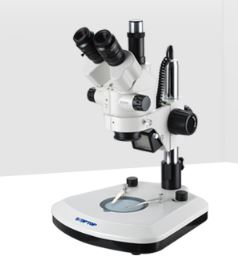 SZMN -B5/TR Trinoküler Stereo Zoom Mikroskop - LED Ring - Üstten - 45X - Geniş Tabla