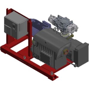 COMBI RU 1152 with R5 RA 0630 C single-stage rotary vane pump and HiLobe 1302 roots pump