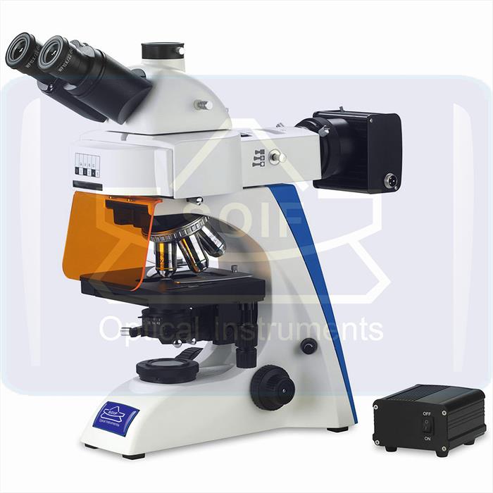 SOIF BK-FL4 Model Trinoküler Flerosan Ataçmanlı Araştırma Mikroskobu LED-B/G/UV/V