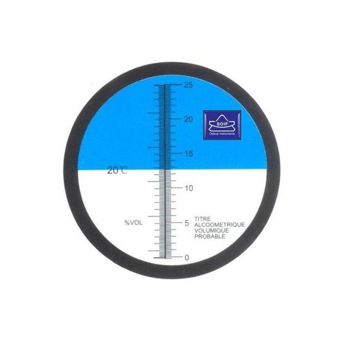 SOIF VAL3-T Titre Alkolmetrik Ölçümü İçin El Tipi Refraktometre -0~25%VOL Alkol-ATC'li