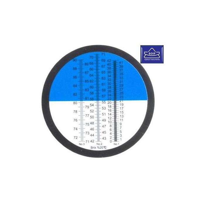 SOIF VBRS90-S El Tipi Refraktometre 3 Skalalı 0~42%, 42~71%, 71~ 90% Brix- ATC'li