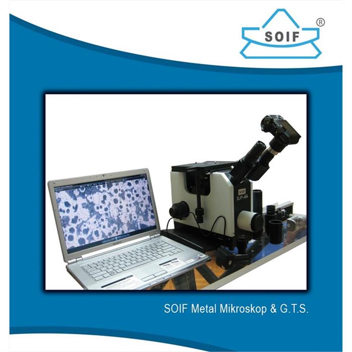 SOIF XJP-6A Model Trinoküler Invert Metal Mikroskobu-Plan Achromat-1250x-