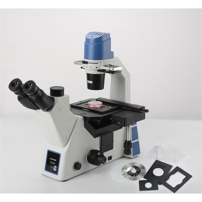 Soptop ICX41 Trinoküler Invert Biyolojik Mikroskop