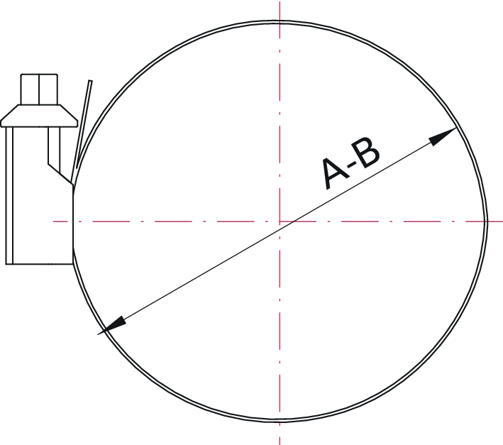 Hortum Kelepçesi – DN 25 ISO-KF (Çinko Kaplı Çelik)