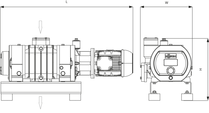 PANDA WV 0500 C Roots Pump